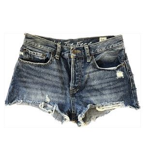 Free people denim shorts